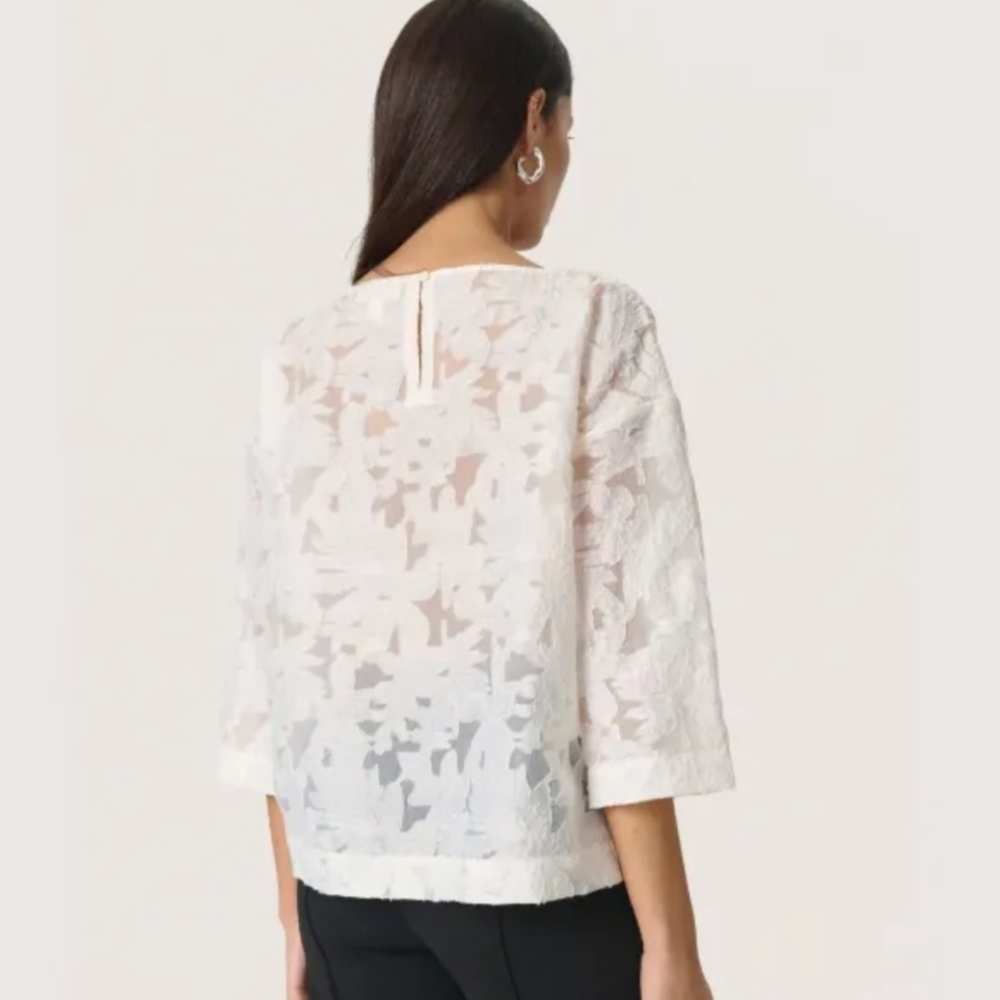Sheer Floral Top - Picture 2 of 7